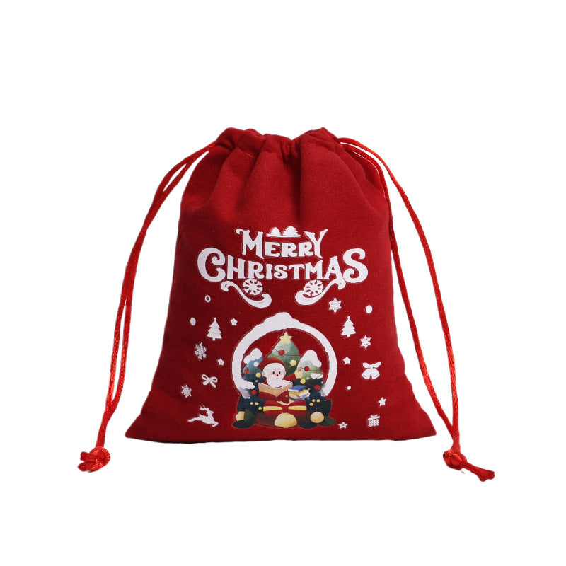 “Holiday Drawstring Gift Bags – Velvet & Linen”