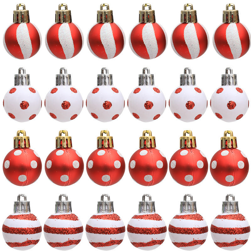 “Festive Painted Mini Christmas Balls”