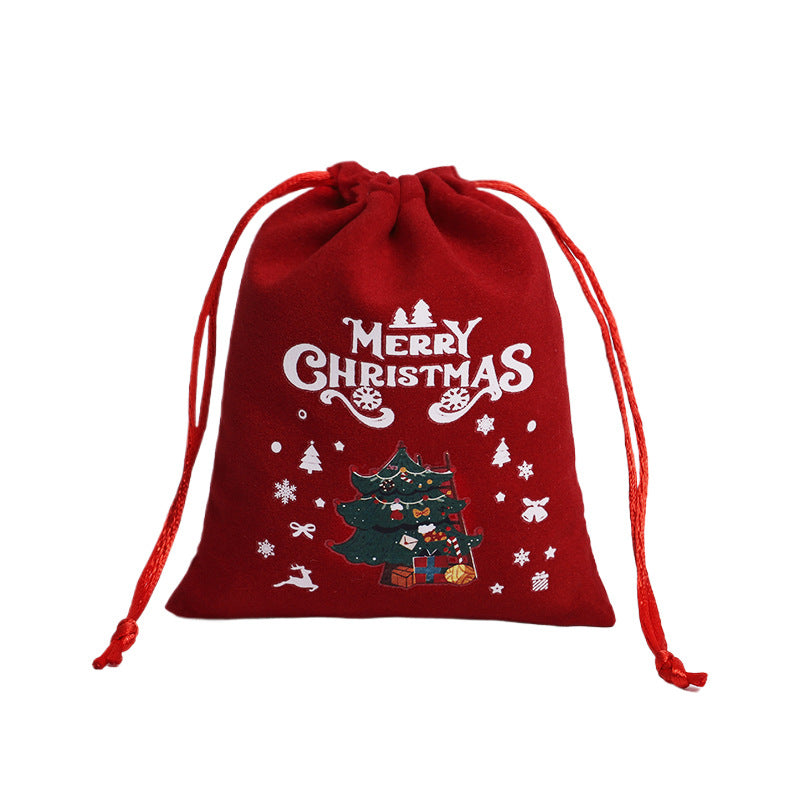 “Holiday Drawstring Gift Bags – Velvet & Linen”