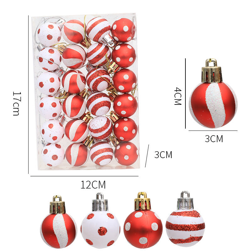 “Festive Painted Mini Christmas Balls”