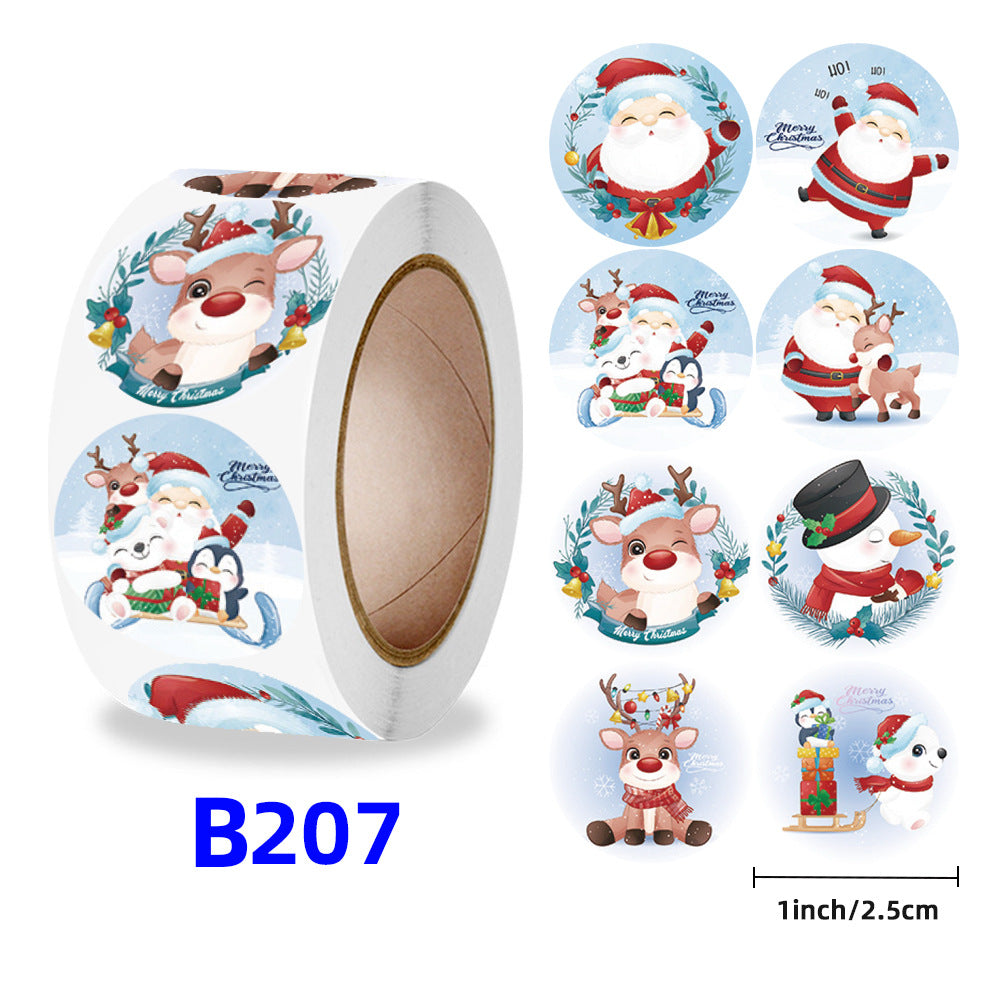 “Merry Christmas Gift Stickers – Kids Reward Labels”