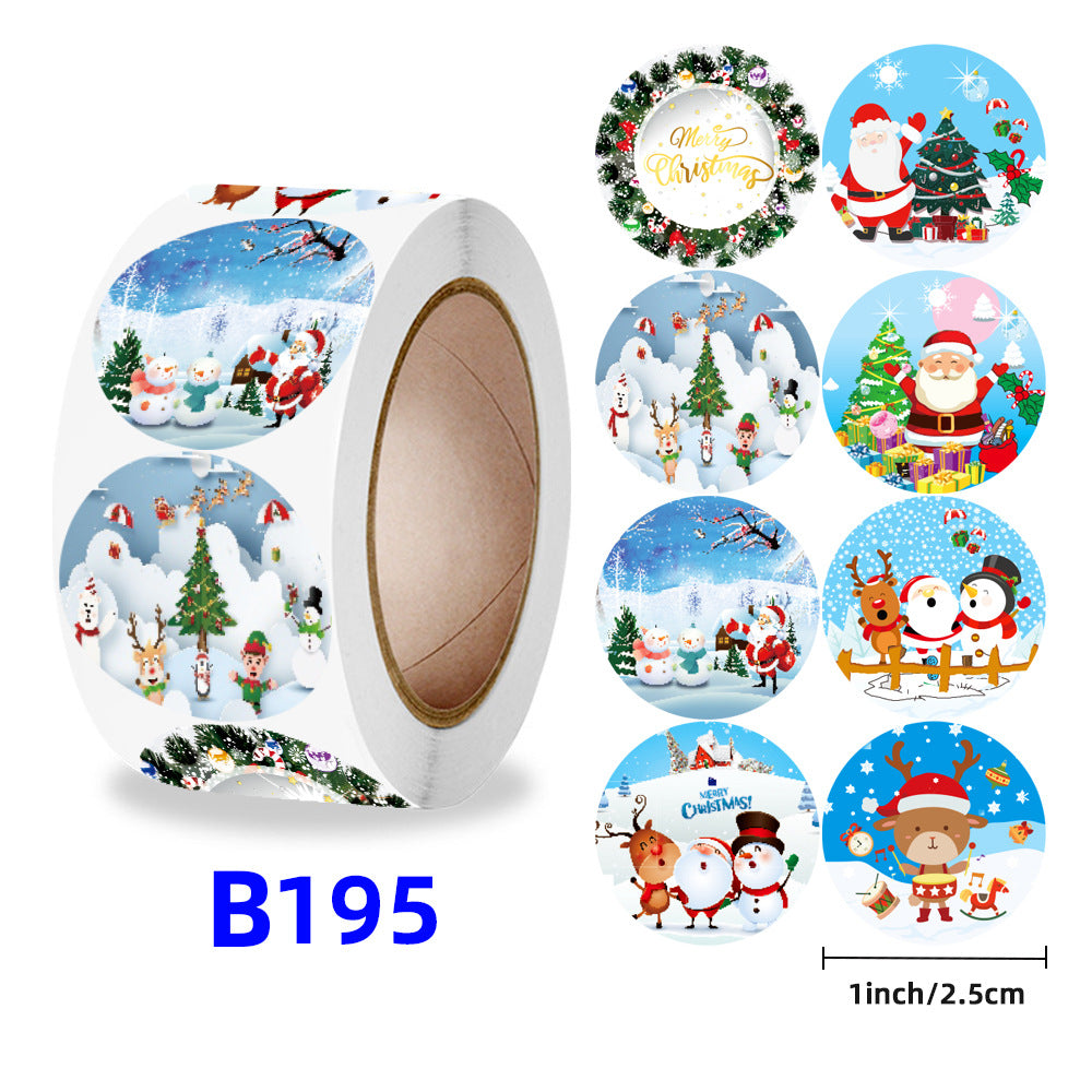 “Merry Christmas Gift Stickers – Kids Reward Labels”