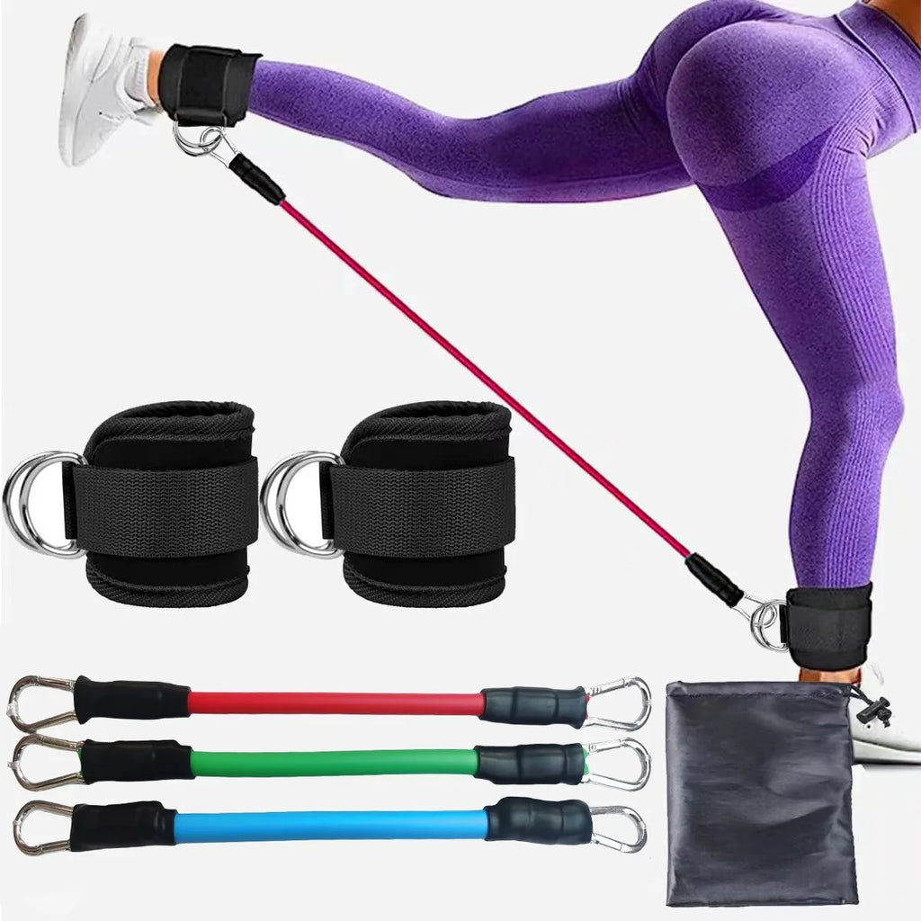 Elevate Your Workout with Adjustable Ankle Resistance Bands - Perfect for Strength Training & Glute Activation at Home or On-the-Go!
