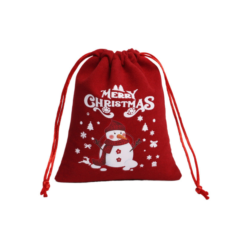 “Holiday Drawstring Gift Bags – Velvet & Linen”