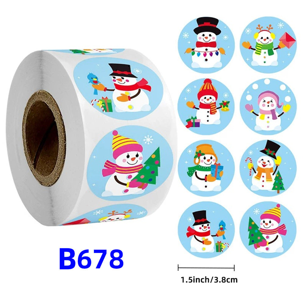 “Merry Christmas Gift Stickers – Kids Reward Labels”