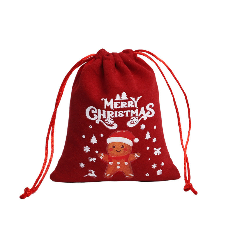 “Holiday Drawstring Gift Bags – Velvet & Linen”