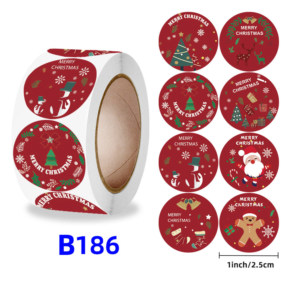 “Merry Christmas Gift Stickers – Kids Reward Labels”