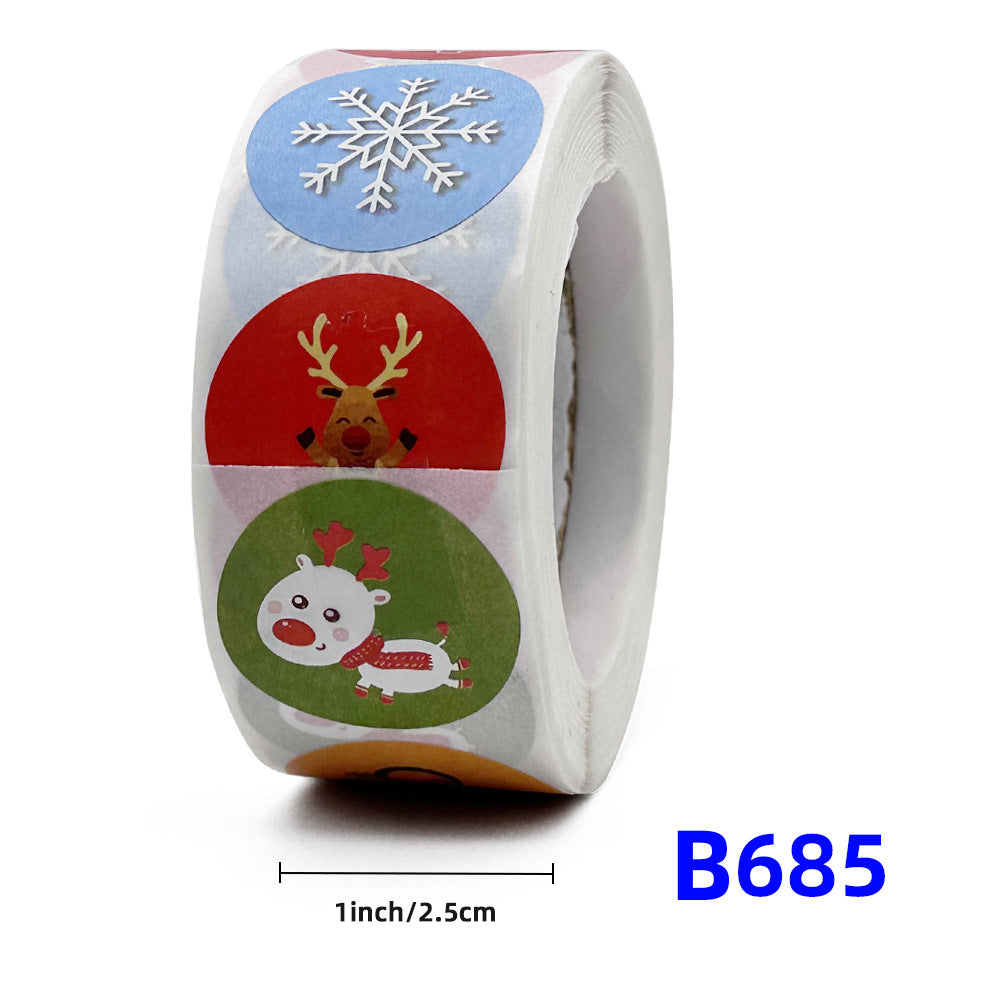 “Merry Christmas Gift Stickers – Kids Reward Labels”