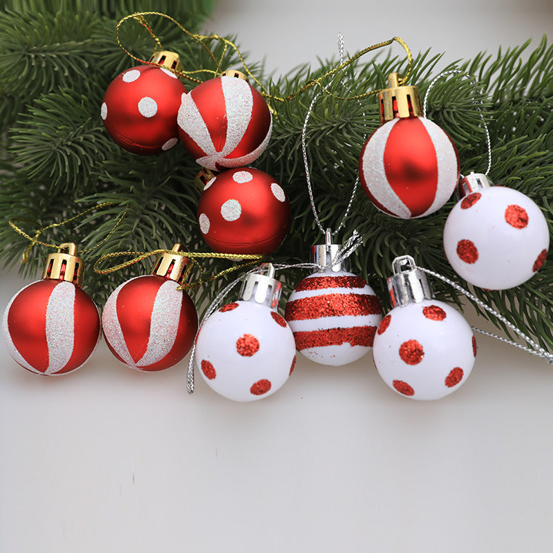 “Festive Painted Mini Christmas Balls”