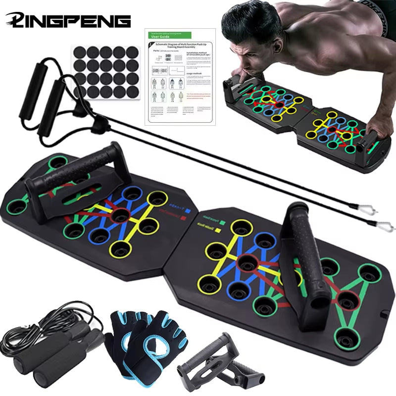 Elevate Your Workout with the Portable Push-Up Board Set – Multifunctional Fitness Equipment for Total Body Training
