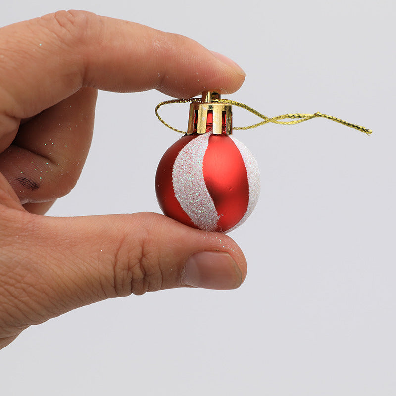 “Festive Painted Mini Christmas Balls”