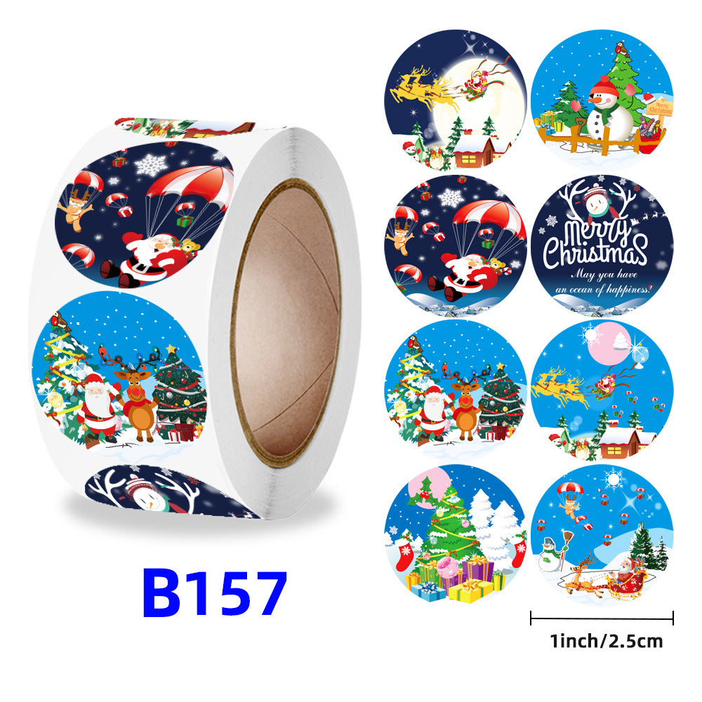 “Merry Christmas Gift Stickers – Kids Reward Labels”