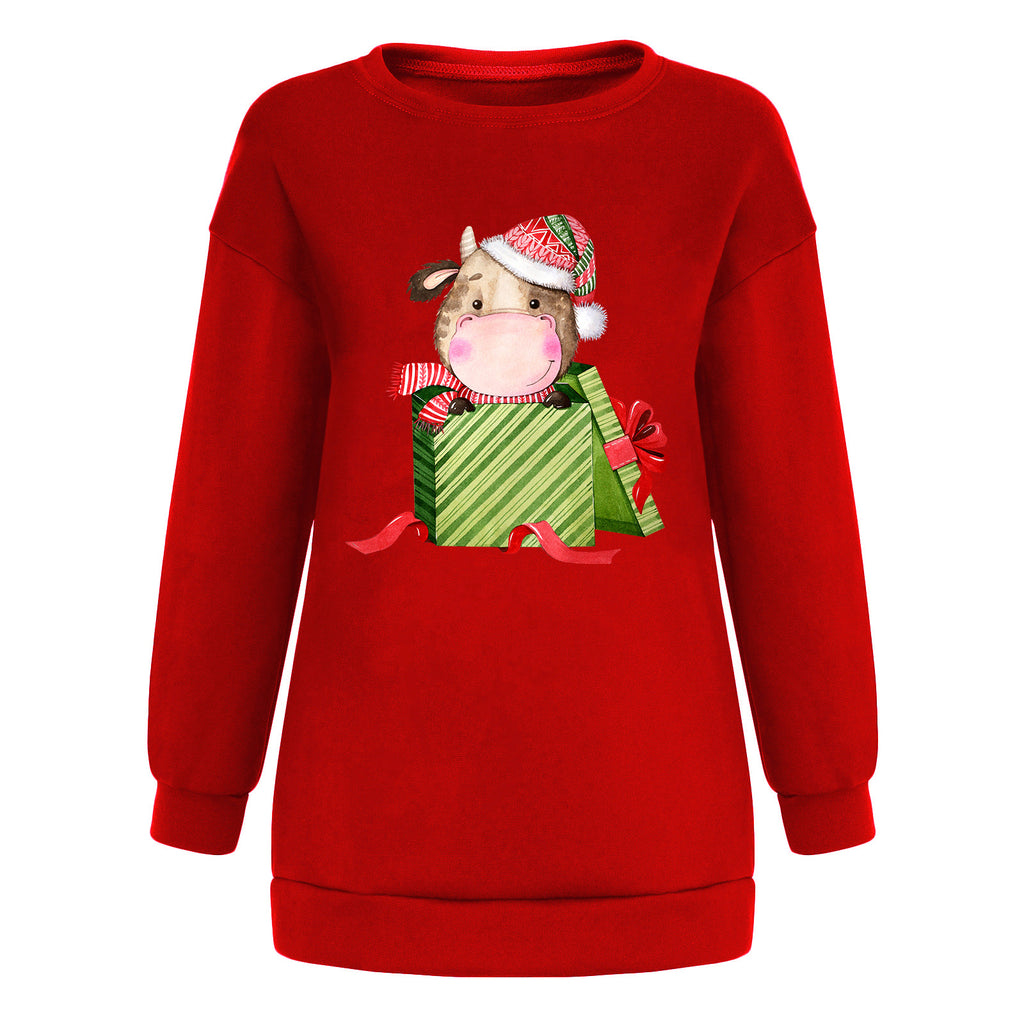 “Women’s Christmas Off-Shoulder Hoodie”