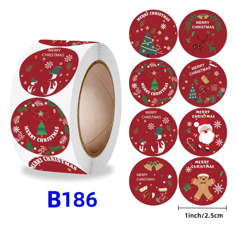 “Merry Christmas Gift Stickers – Kids Reward Labels”