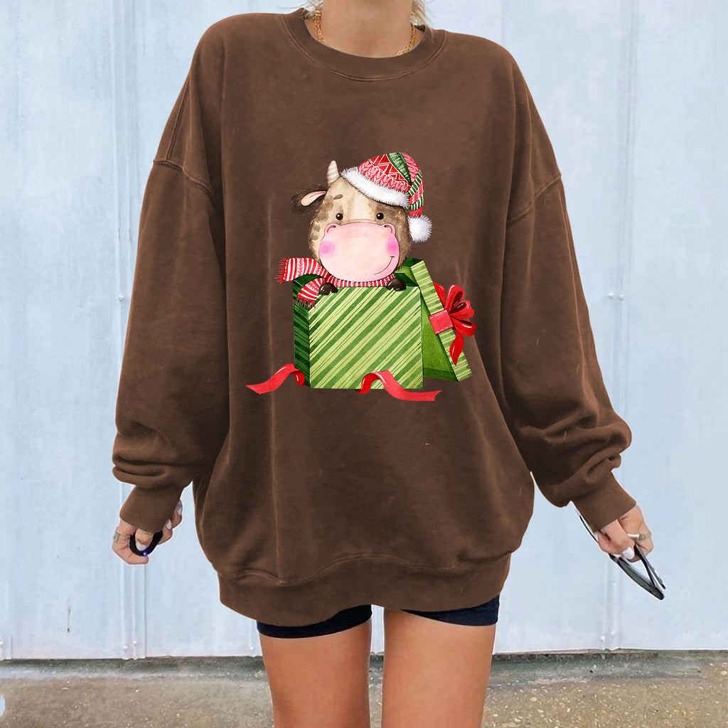 “Women’s Christmas Off-Shoulder Hoodie”