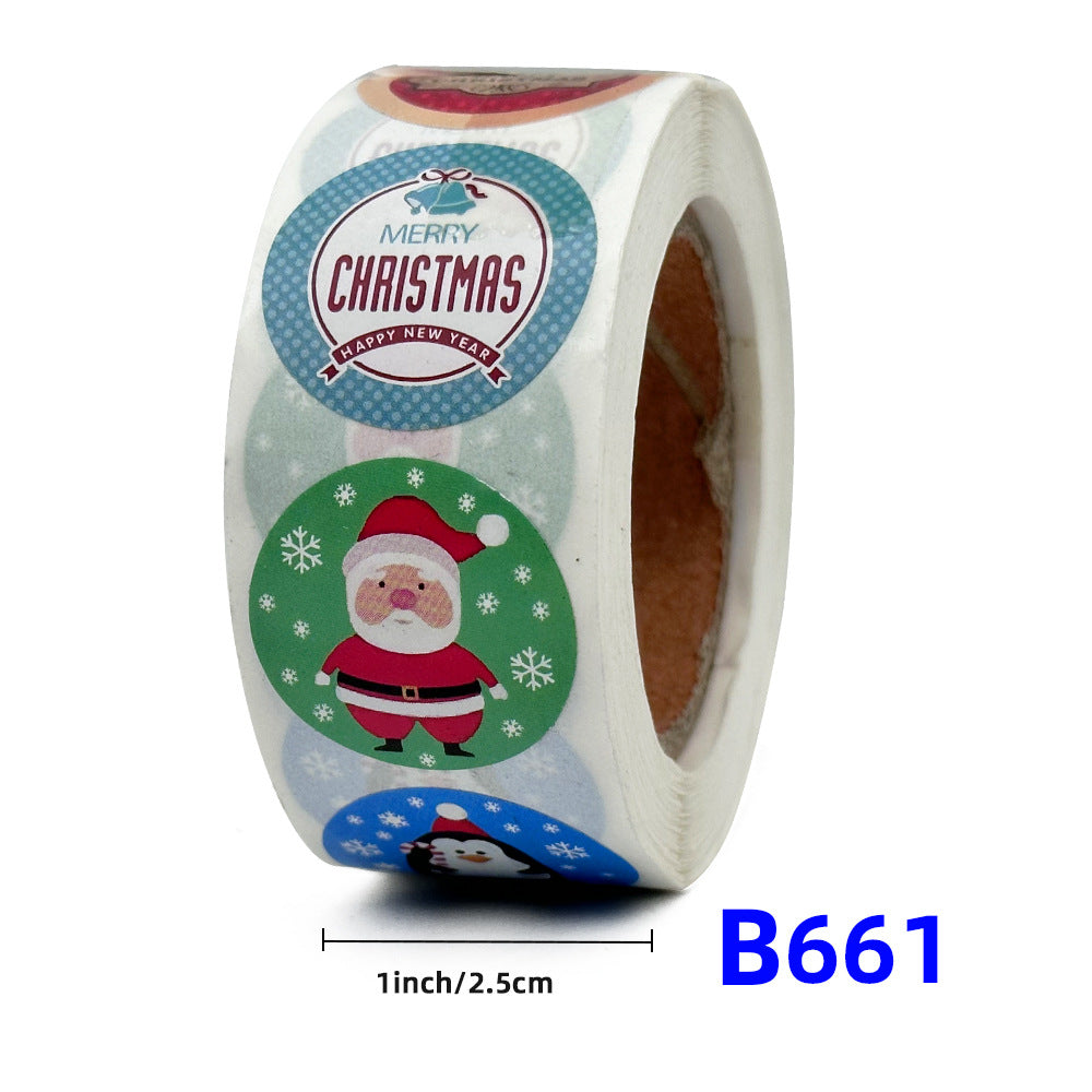 “Merry Christmas Gift Stickers – Kids Reward Labels”