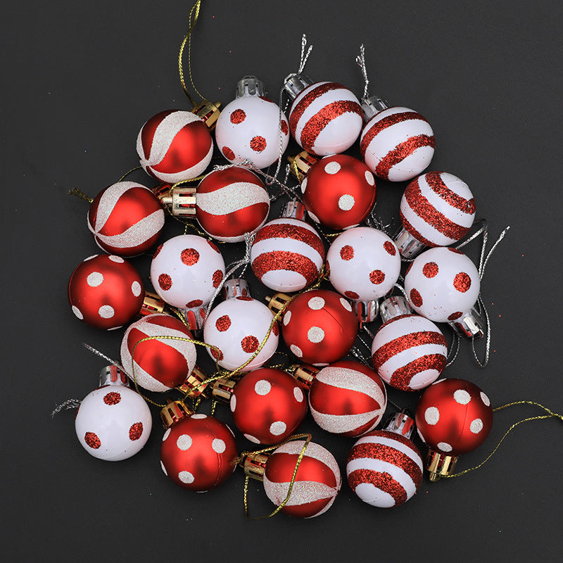 “Festive Painted Mini Christmas Balls”