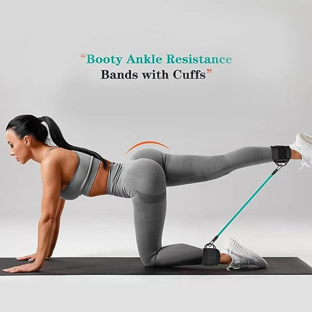 Elevate Your Workout with Adjustable Ankle Resistance Bands - Perfect for Strength Training & Glute Activation at Home or On-the-Go!