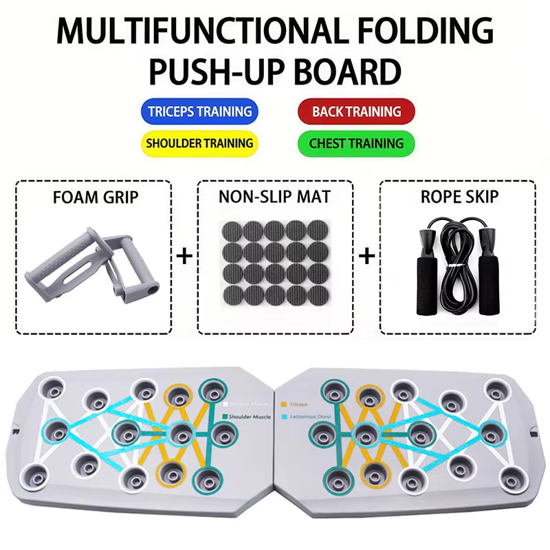 Elevate Your Workout with the Portable Push-Up Board Set – Multifunctional Fitness Equipment for Total Body Training